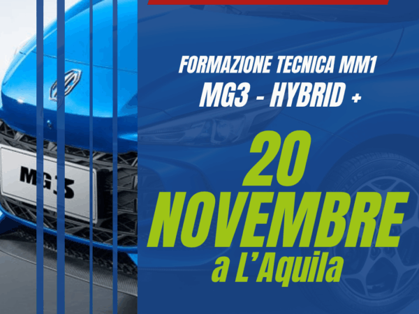 Corso di formazione su MG3 Hybrid+